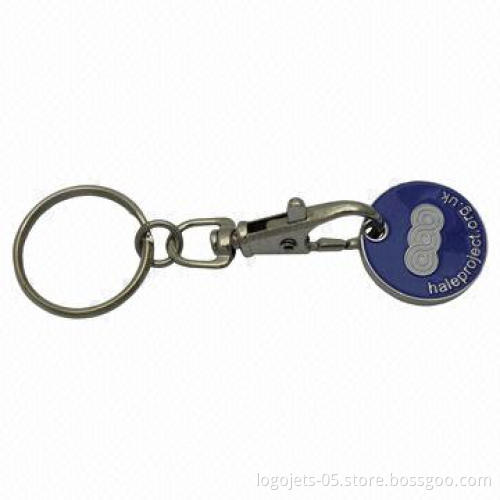 Metal Keychain in Caddy/Trolley Coin